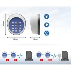 Codice cerniera per il gate wireless Topens TKP3 Apri tastiera impermeabile TKP3