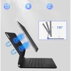 Κατεστραμμένο πληκτρολόγιο θήκης Nuflaz για iPad 10 γενιά 2022 οπίσθιο φωτισμό 7 χρώμα trackpad