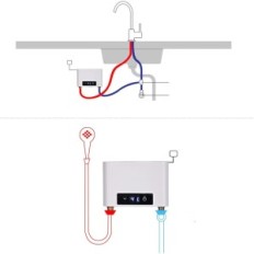 Exhibition water heater Ciever mini 220V 5500W instant