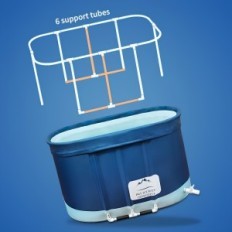 Modèle de maison Bathuan Bath pliante pour adultes avec une couverture confortable et durable