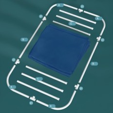 Skladací kúpeľ Binyuan Home model pre dospelých s pohodlným a trvanlivým obalom