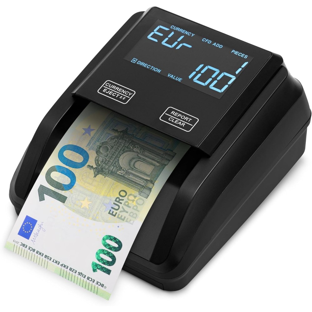 Tentoonstellingsmachine voor het controleren van Zenacas-bankbiljetten, 12.5x15x7.8cm