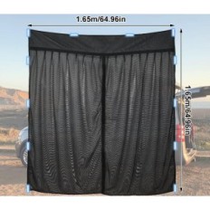 Komarac Net Hamon 150x150 cm na leđima i stranu na fotoaparat