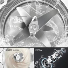 UŻYWANY Blender AMZCHEF 2000W 2L 25000RPM 8 biegów 4 programy smoothie