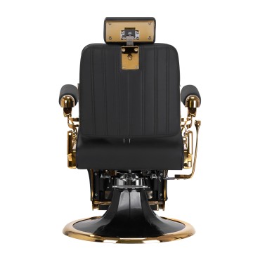 Καρέκλα Κουρέα Gabbiano Leonardo Gold Black — προβολή από μπροστά
