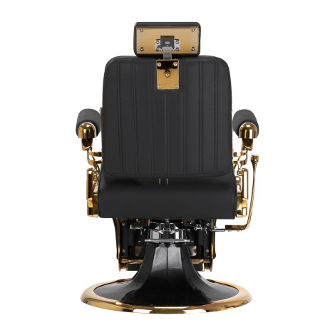 Barbierstoel Gabbiano Leonardo Gold Black — vooraanzicht