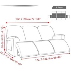 Elastic case for a 3-bed soft sofa for a relaxation chair