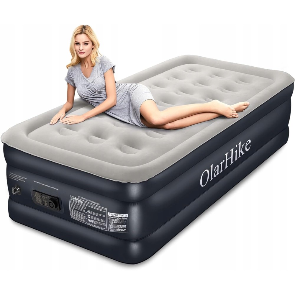 Mattress inflatable olarhike with built-in pump 198 x 101 x 46 cm after repair