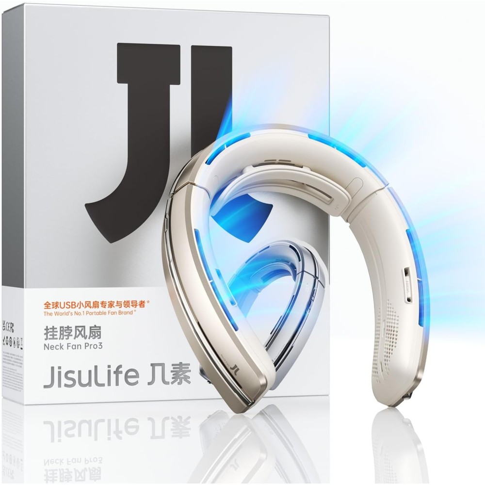 Käytetyt niska tuuletin Jisulife niska tuuletin 5800mAh pieni terä