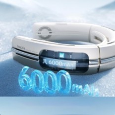 UŻYWANY Wentylator na szyję JISULIFE Neck Fan 5800mAh LED bezłopatkowy