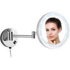 Tentoonstelling Cosmetische cosmetische spiegels met achtergrondverlichting, dubbelzijdig 25 cm