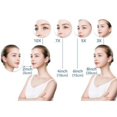 Exhibition Cosmetic Cosmetic Mirrors with backlight, double-sided 25 cm