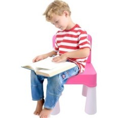 High chair Burgkidz Kids Chair pink 9.3 "Interior and garden