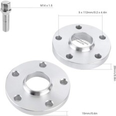 Distancias usadas de las ruedas 4 PC. Adaptadores de brida centrados en el centro de 15 mm 20 mm
