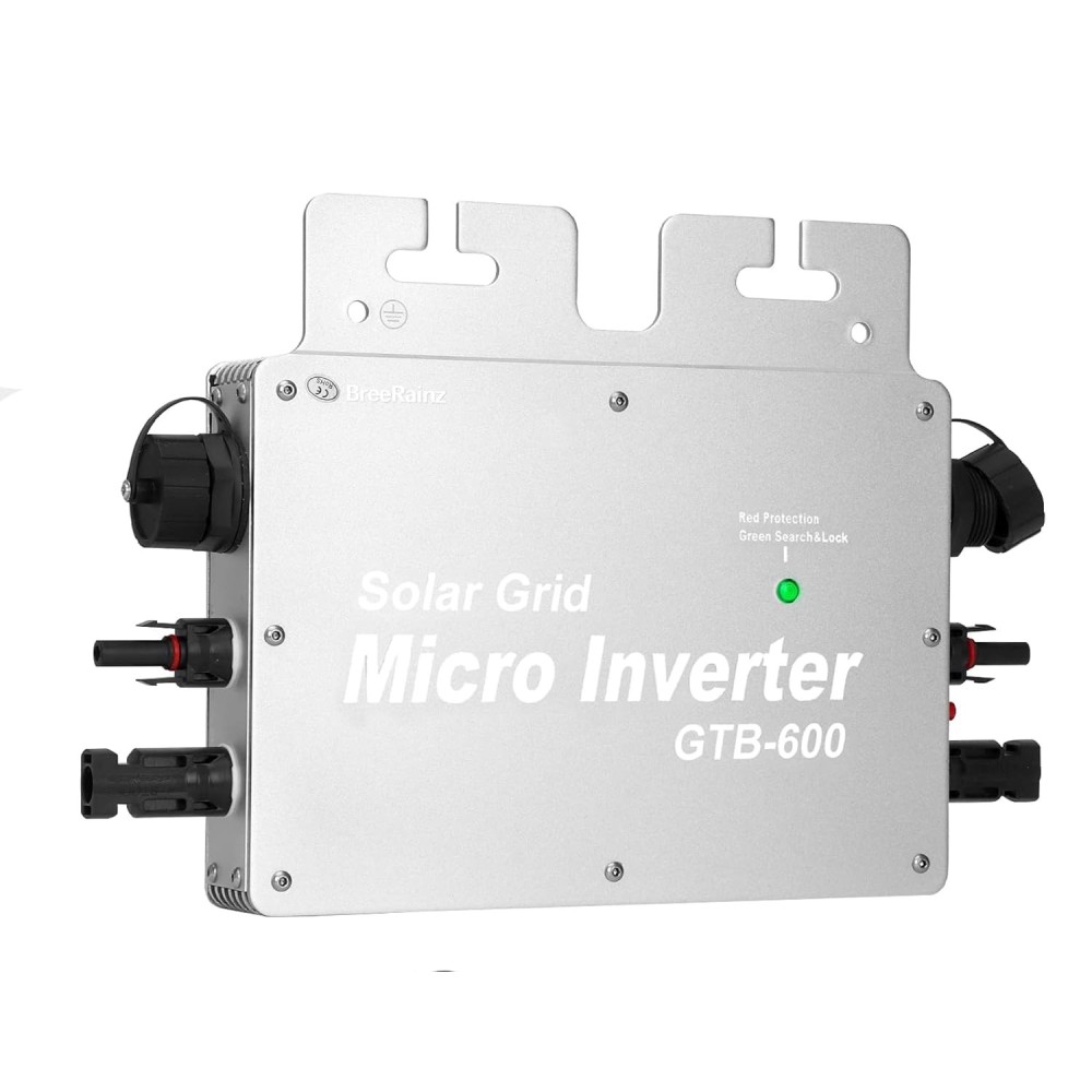 WITNESSED BreeRainz GTB-600 W mikroinverter, fényelektromos célra