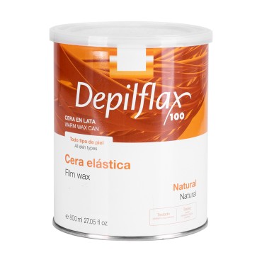 Depilflax 800 ml FILMWACHS NATURAL D100 für Gesichts- und Körperhaarentfernung — Vorderansicht