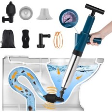 JuchengTech Toilet Piston con 2 strumenti di pulizia dei capelli di mostra