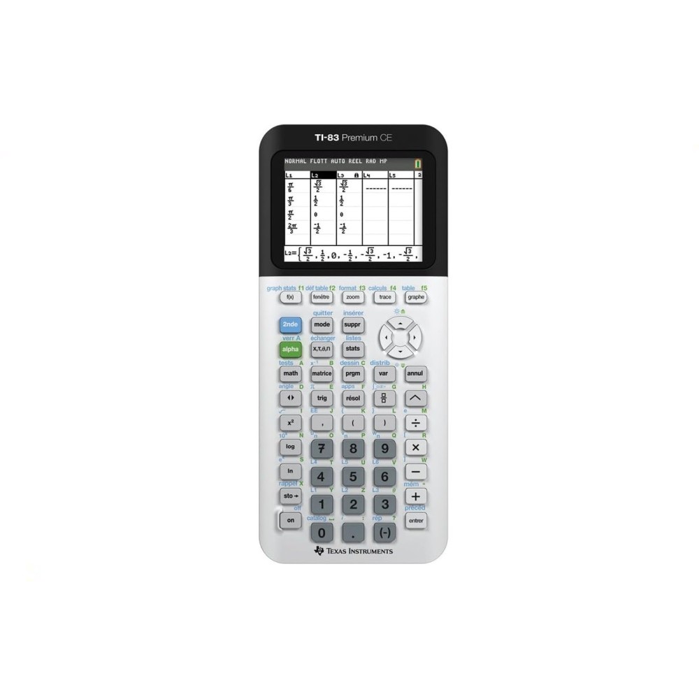 Calculadora gráfica Premium Ti-83 Premium usada - Modo de examen No. Conjunto