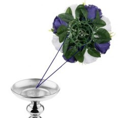 Kunstmatige BLOSMON Bloemen 10 stuks granaatappel roze ballen op de bruiloftstafel