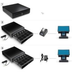 Skadet Honey Bear Cash Drawer, 12V Black Professional