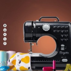 Used / incomplete Sewing machine Birgitta, Dark gray