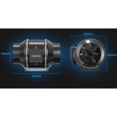 Rabljen AYGROCHY 150mm 595 m3 / H Ventilator in hidroponika