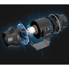 Ventilatore a tubo da 150 mm da 595 m3 / h usato e idroponica