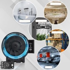 Gebruikte Aygochie 150 mm 595 m3 / h tube fan en hydrocultuur