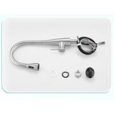 Brukt kjøkkenblander trukket med dusj Crea 2 moduser rustfritt stål