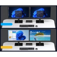 Alternar KVM HDMI DisplayPort 4K120Hz 8K60Hz 2PC 2 Monitores 4 × USB 3.0 VPFET