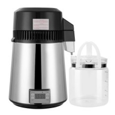 Bojāts / lietots 800W ūdens destilētājs ar stikla krūzi, nerūsējošā tērauda ūdens filtrēšana