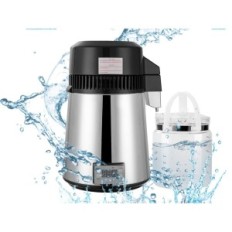 Distillero de agua dañado / usado 800W con jarra de vidrio, filtrado de agua de acero inoxidable