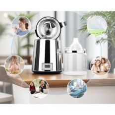 Distillatore di acqua danneggiato / usato 800W con brocca di vetro, filtraggio dell'acqua in acciaio inossidabile