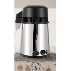 Bojāts / lietots 800W ūdens destilētājs ar stikla krūzi, nerūsējošā tērauda ūdens filtrēšana