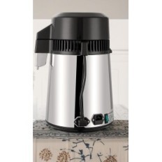 Distillero de agua dañado / usado 800W con jarra de vidrio, filtrado de agua de acero inoxidable