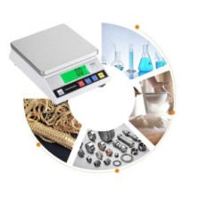 Utstillingslaboratoriumvekt 7,5kg / 0,1 g Bonvoisin Precision Digital med CE til gullsmed