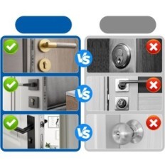 Exhibition Electronic door lock with Fingerprint Reader ESEESMART YL-80MM Bluetooth