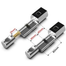 Blocco della porta elettronica della mostra con lettore di impronte digitali Esteesmart YL-80mm Bluetooth Bluetooth