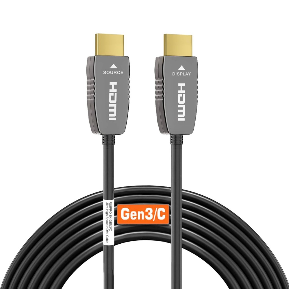 Καλώδιο HDMI 8K Ultra υψηλής ταχύτητας 2.1b Ruipro οπτικών ινών 10 m 8K60Hz 4K120Hz