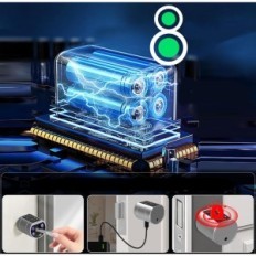 Lietotas durvju slēdzenes ar pirkstu nospiedumu L111 RFID Bluetooth 50-100 mm