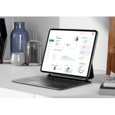 Magic Keyboard z etui do iPad Air 13" i iPad Pro 12.9" (gen 3-6) Earto M01-A29-BK-ES-B QWERTY hiszpański układ