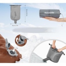 Domlaged Mat R5.8 3.2 "Naturhike Doppel mit einer Silbermutter-Campingpumpe