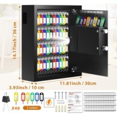 Brandfast Mejasg Key Locker med numerisk kode til 48 nøgler