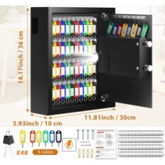 Brandfast Mejasg Key Locker med numerisk kode til 48 nøgler