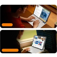 Etui z klawiaturą iPad Air 11" M3/M2/5/4 Gen Pro 11" Nimin QWERTZ podświetlana biała