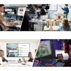 Switch KVM 2x2 8K @ 30Hz / 4k @ 144Hz USB 3.0 4 × USB tālvadības kabeļi ir iekļauti