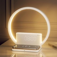 Luce notturna Reteyung AJ310B 2 Sveglia per la carica di caricamento wireless. Tocca la simulazione della mostra Dawn