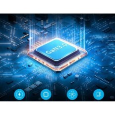 Προσαρμογέας ταξιδιού 140W Momax Gan EU / UK / US / AUS / JP FAST Φόρτωση + Καλώδιο