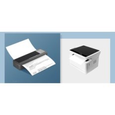 Draagbare thermische printer A4 Vretti P83 Bluetooth Android / iOS voor kantoor en reizen zwart (geen originele verpakking)