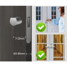 Skadet / ufullstendig elektronisk dørlås 60 mm (30/30) Eseesmart Bluetooth fingeravtrykksleser